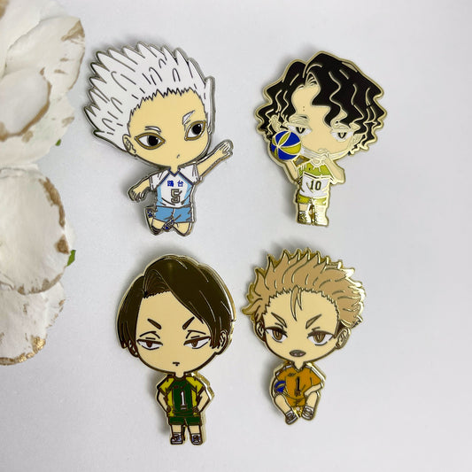 Volleyball Boys Enamel Pins