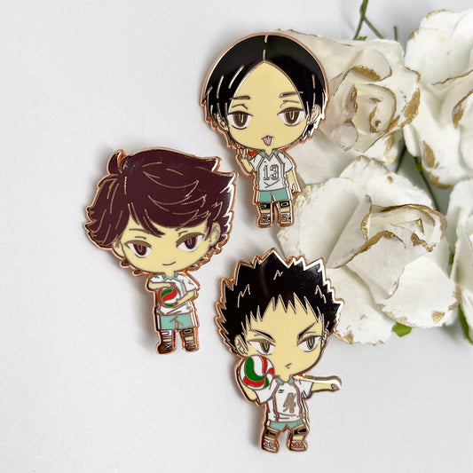 Plant Volleyball Enamel Pins