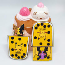 Cafe Boba Spinner Enamel Pin