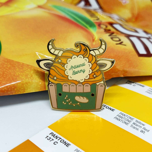Deer Cupcake Enamel Pin