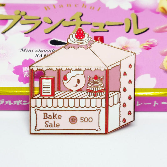 Cupcake Night Market Tent Enamel Pin