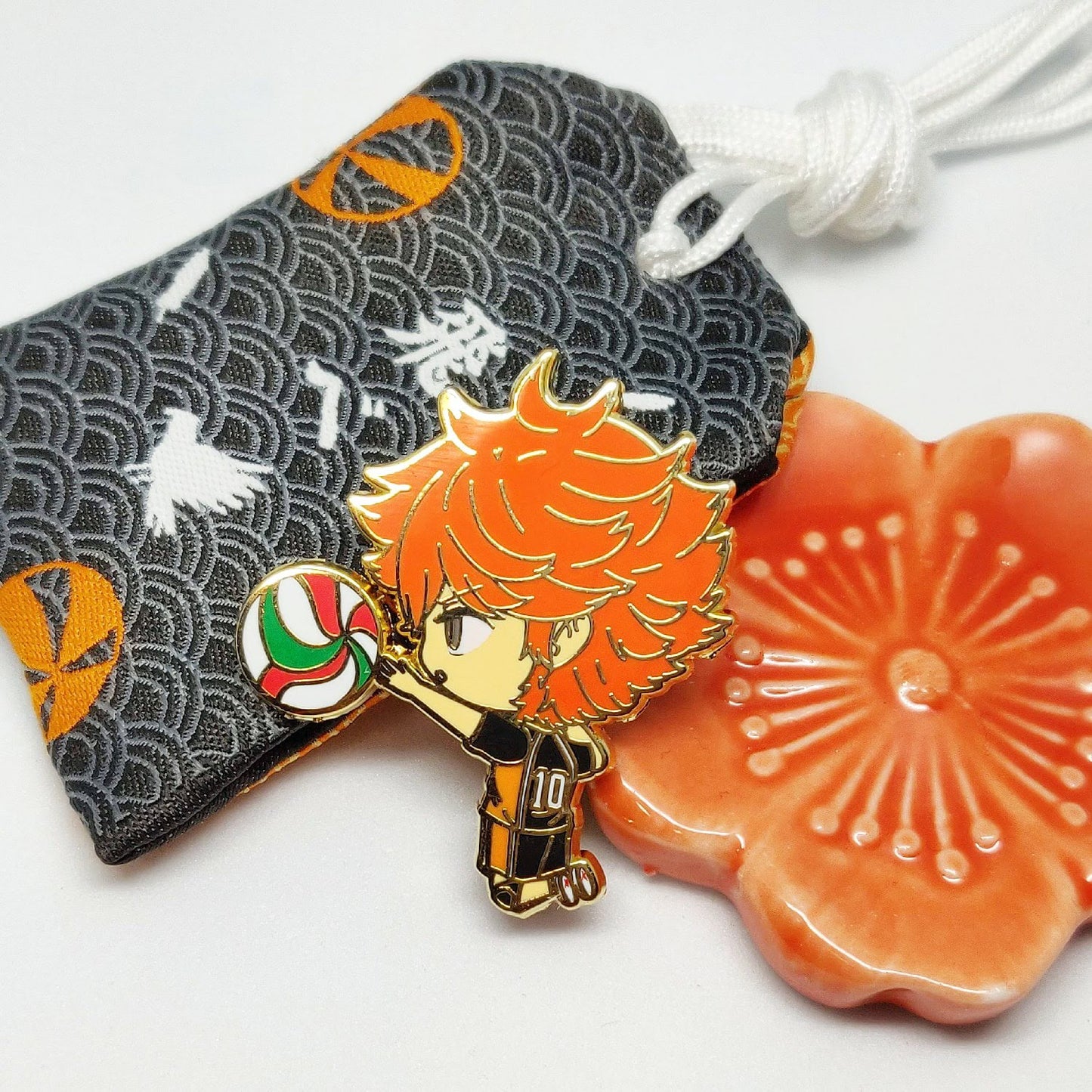 Crow Volleyball Enamel Pins