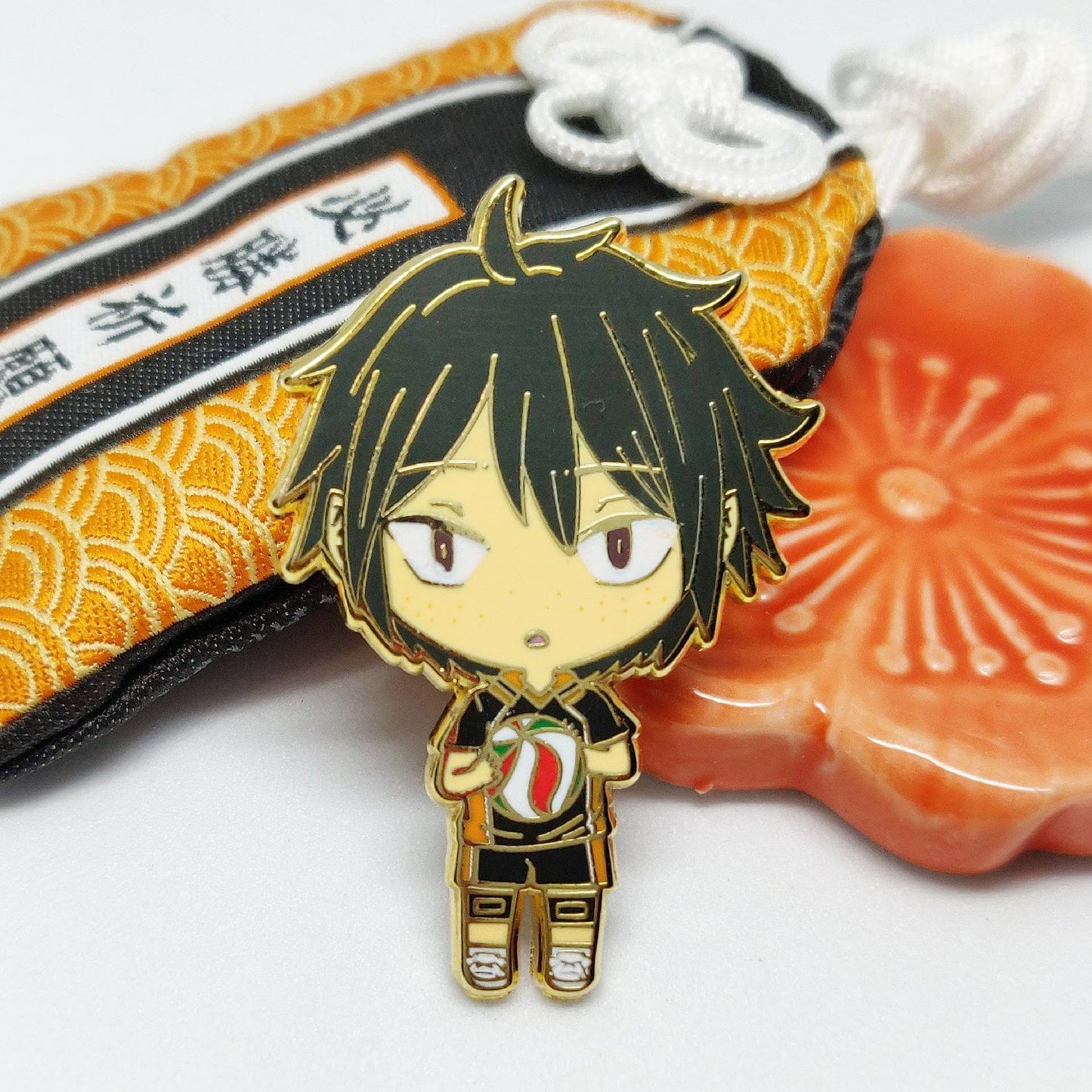 Crow Volleyball Enamel Pins