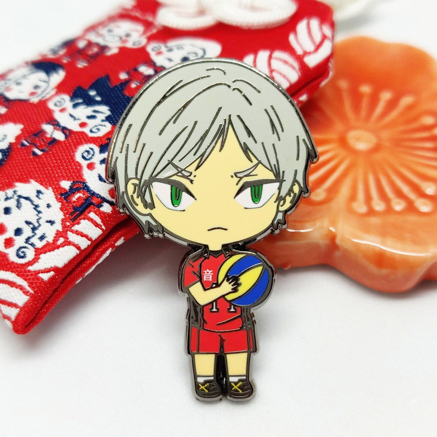 Cat Volleyball Enamel Pins