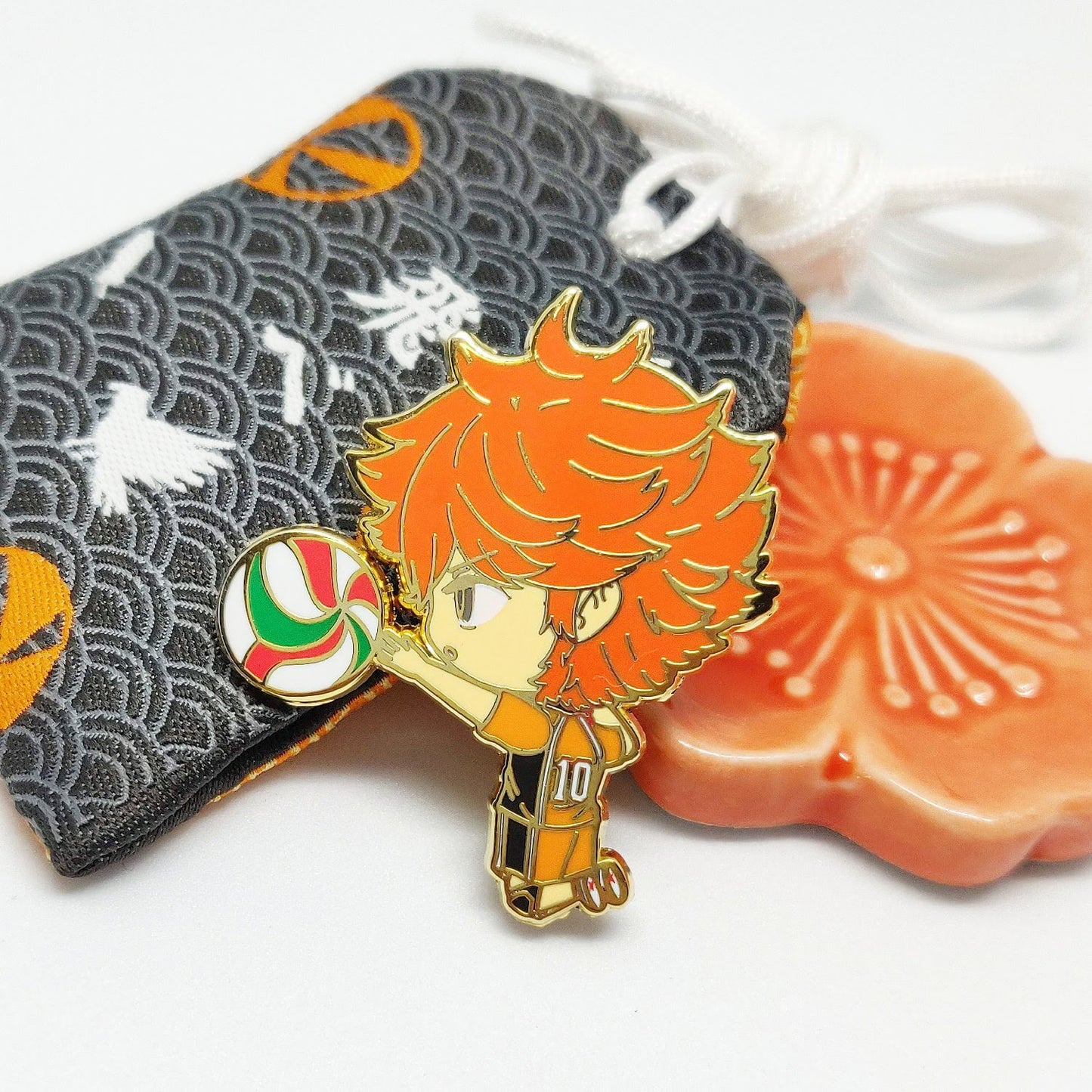 Crow Volleyball Enamel Pins