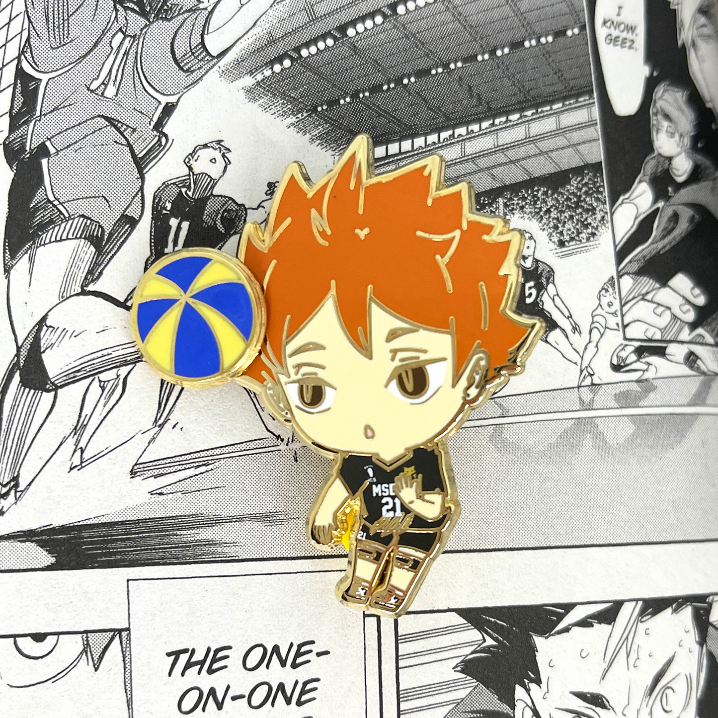 Volleyball Spinning and Sliding Enamel Pins