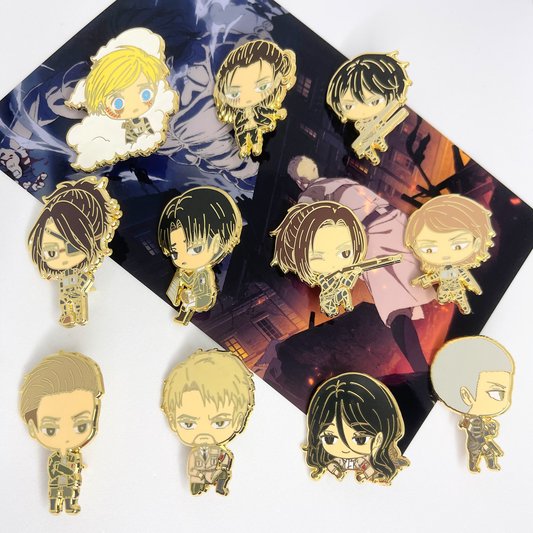 Timeskip Soldier Chibi Enamel Pins