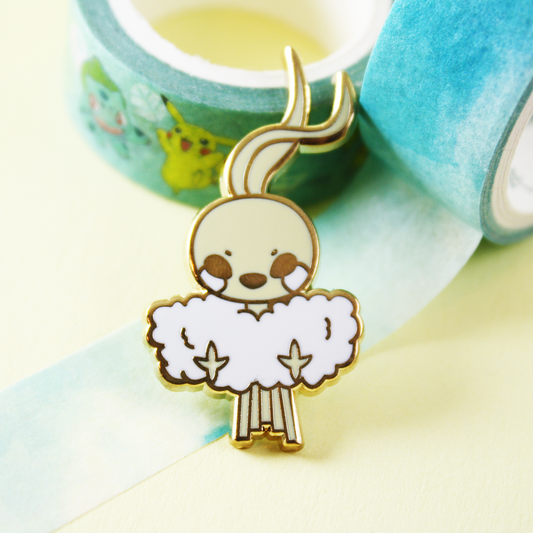 Yellow Cloud Bird Enamel Pin