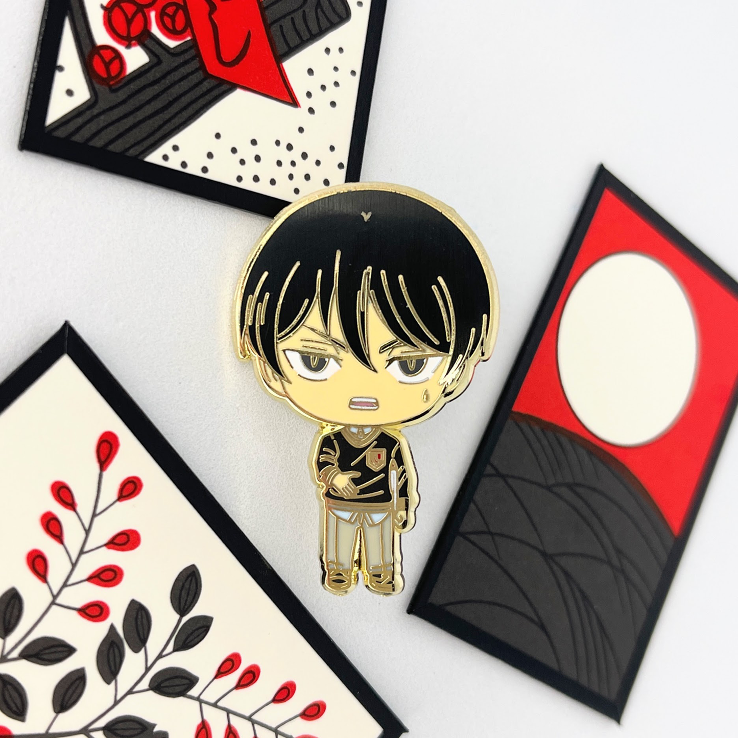 Gangster Chibi Enamel Pins