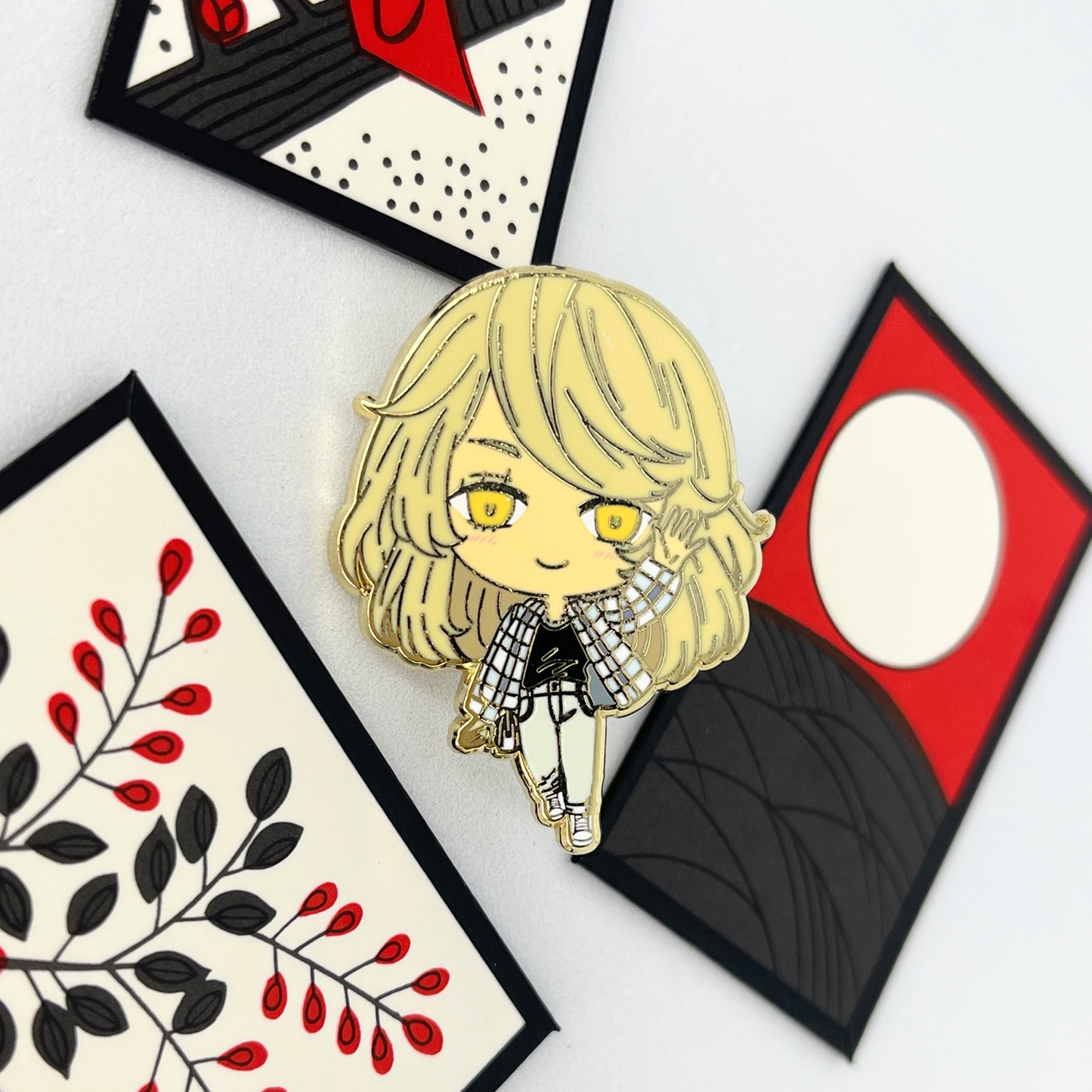 Gangster Chibi Enamel Pins