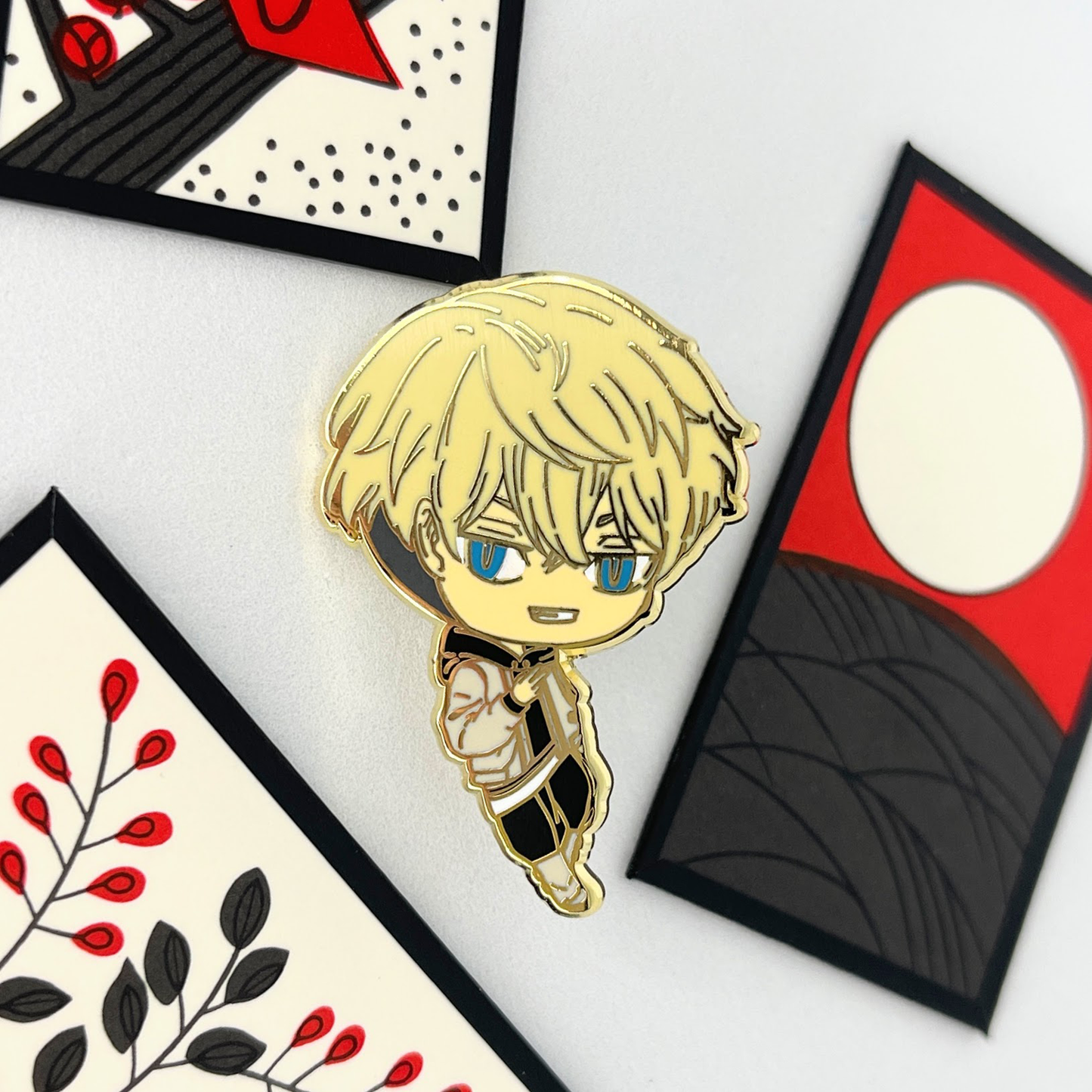 Gangster Chibi Enamel Pins