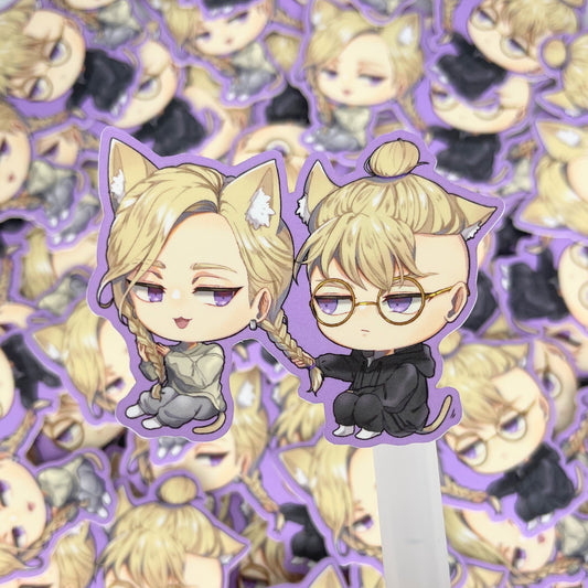 Braiding Brothers Sticker