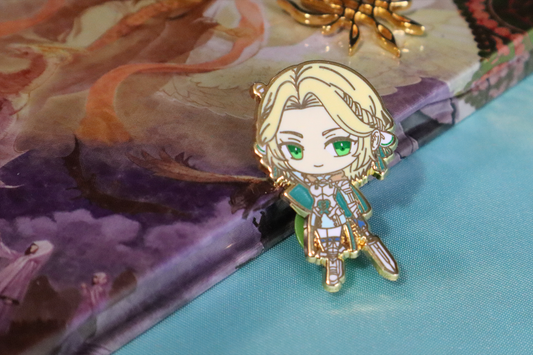 Green Pegasus Knight Enamel Pin