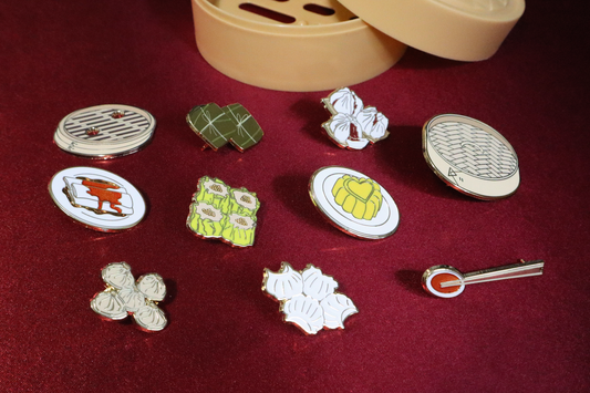 Dim Sum Enamel Pins