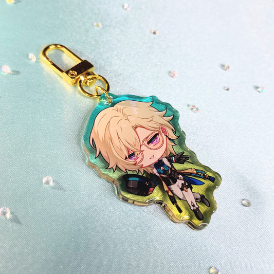 Aventurine Acrylic Charm
