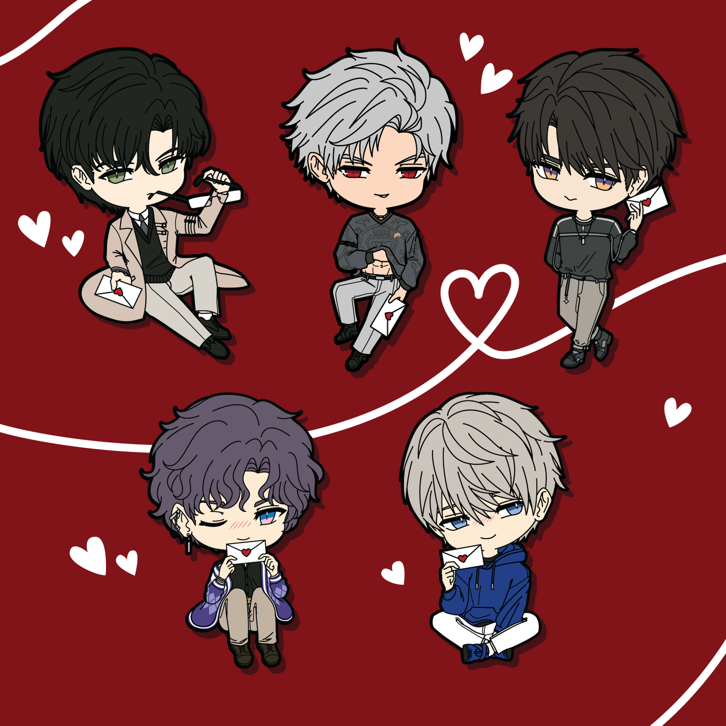 LADS Love Letter Enamel Pins