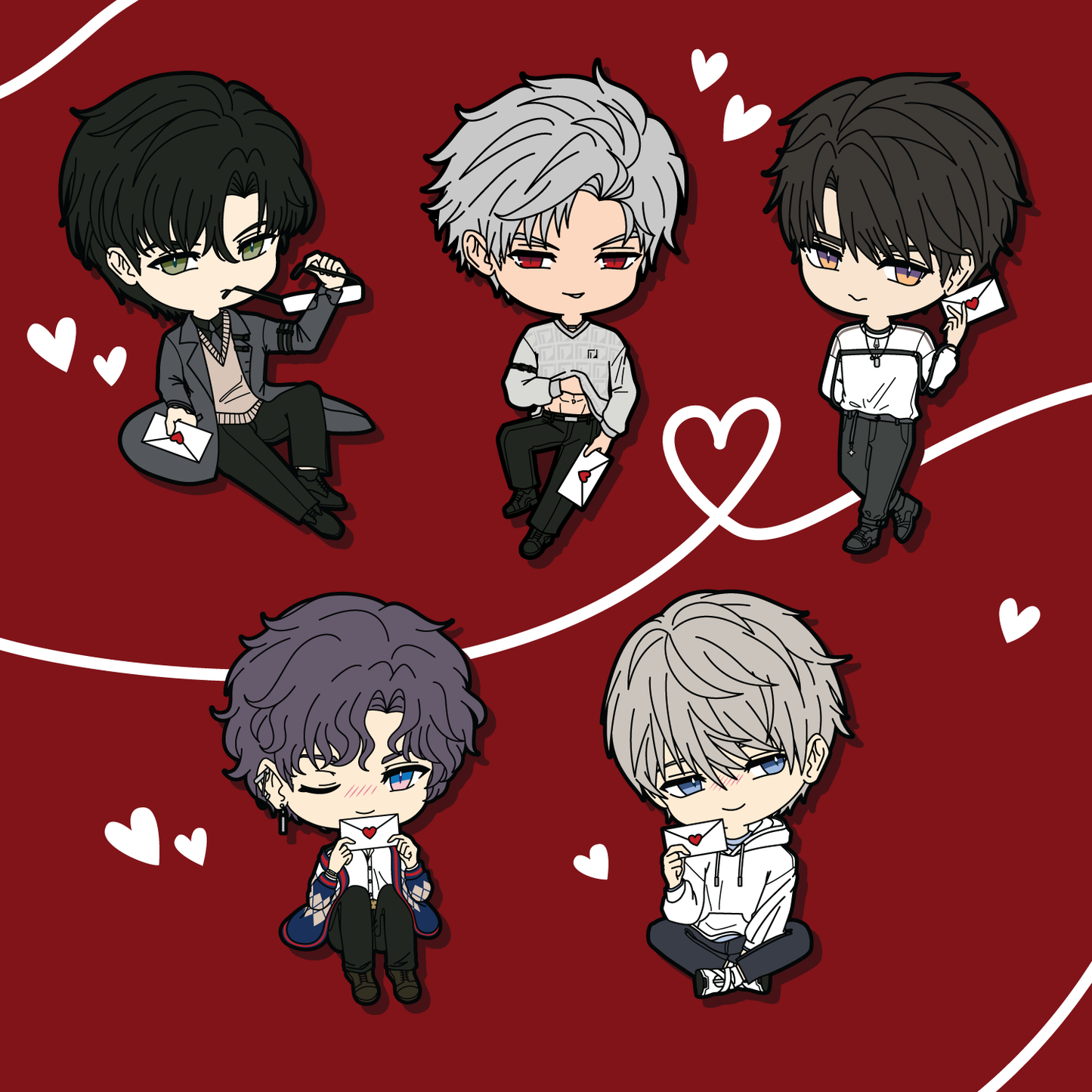 PRE-ORDER: LADS Love Letter Enamel Pins