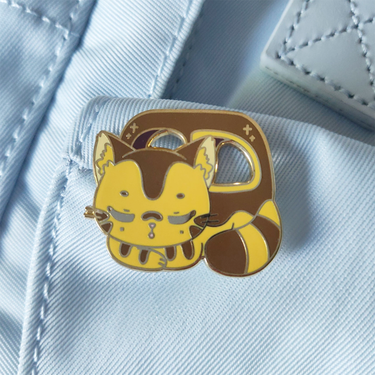 Sleepy Cat Enamel Pin