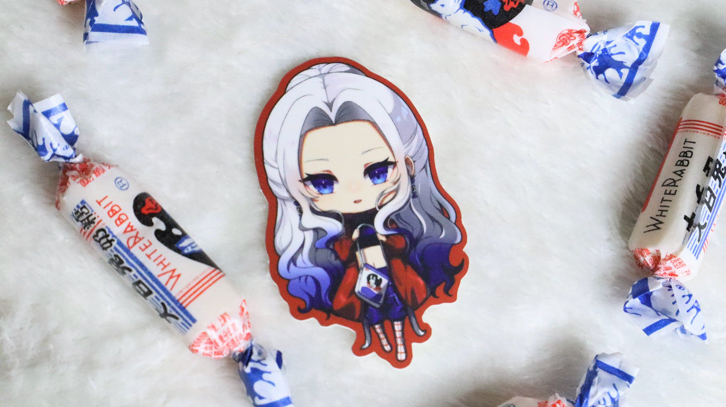 White Rabbit Candy Chibi Stickers