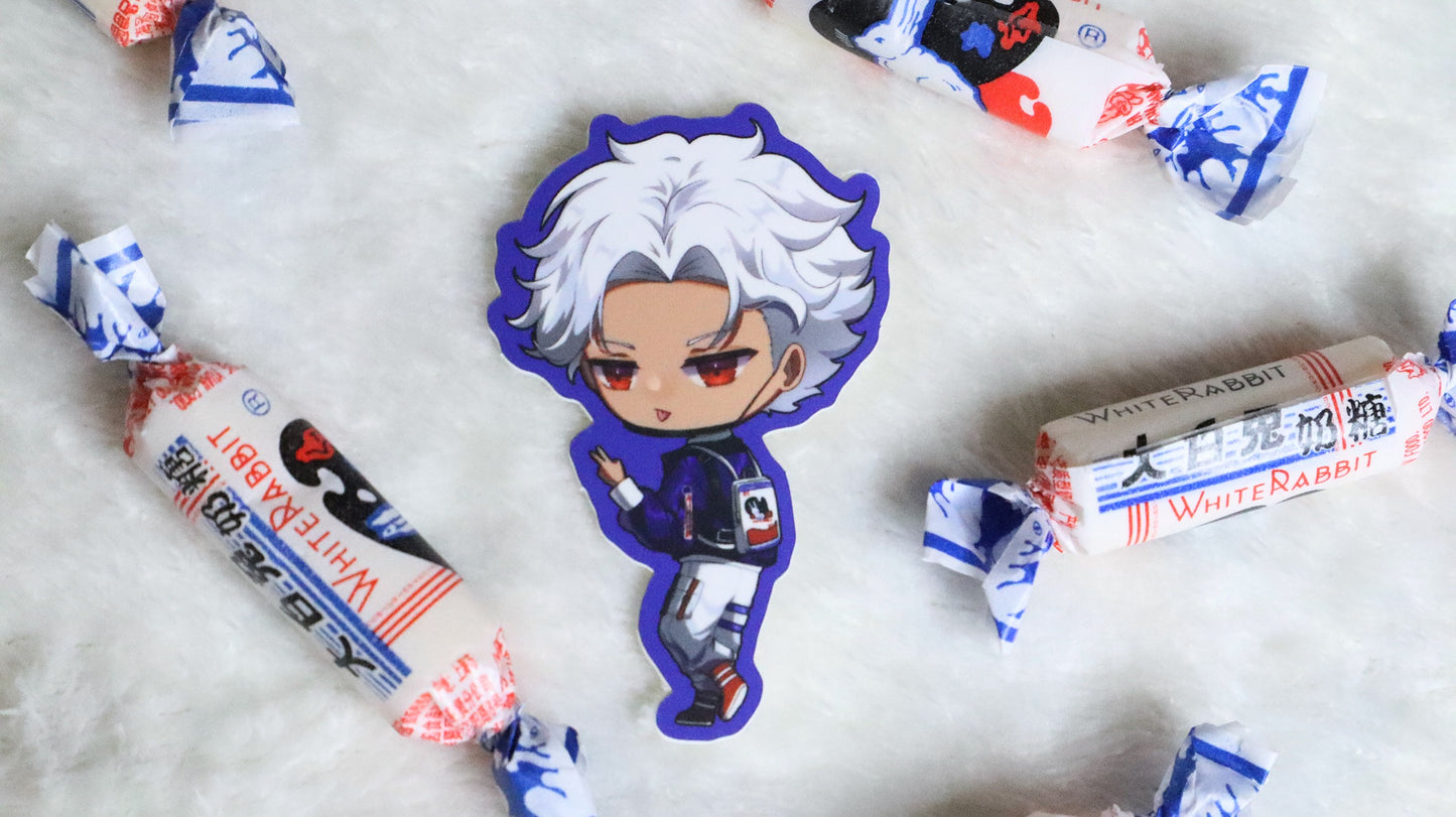 White Rabbit Candy Chibi Stickers