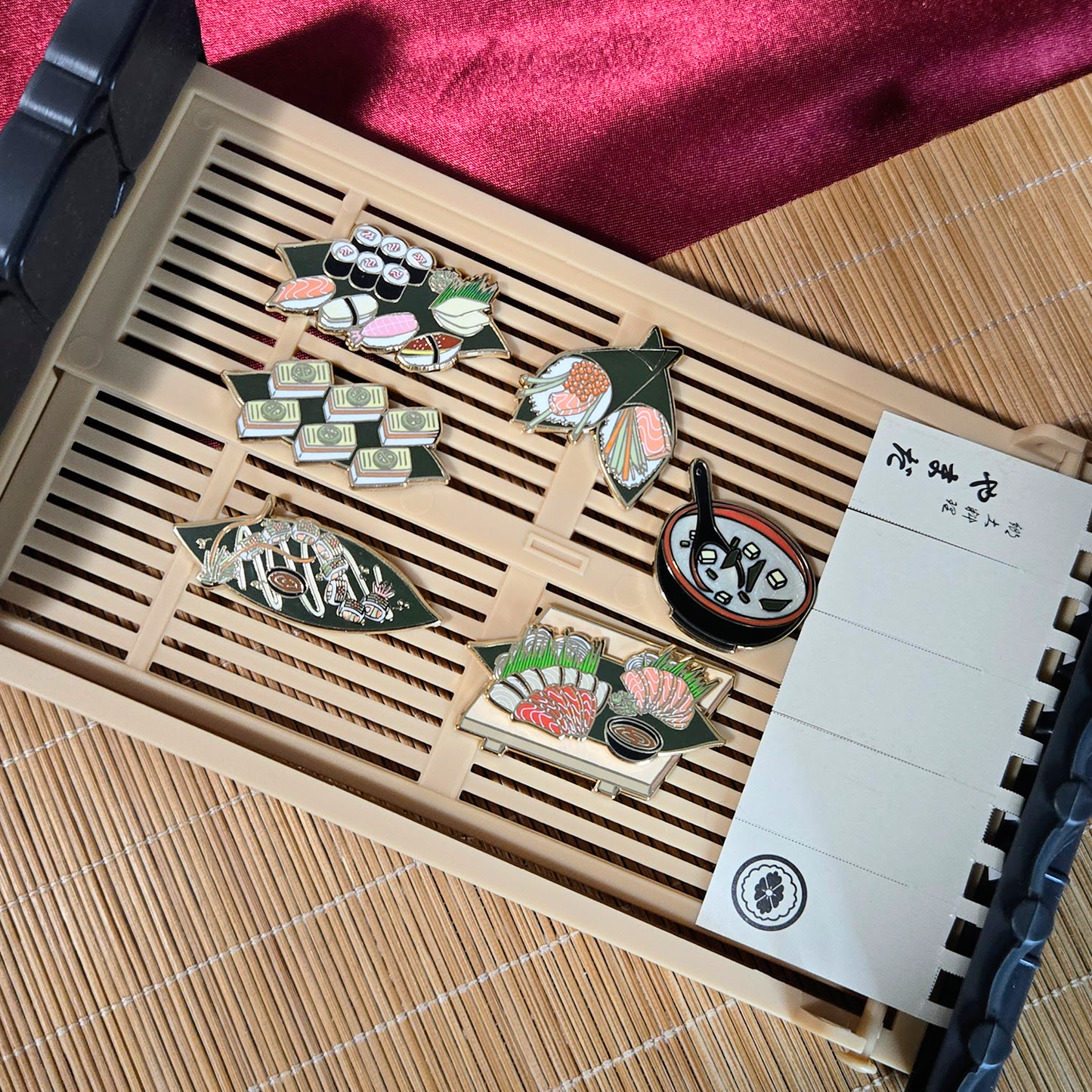 Build-Your-Own Sushi Enamel Pins