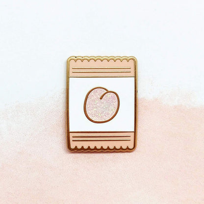 Peach Snacks Enamel Pins